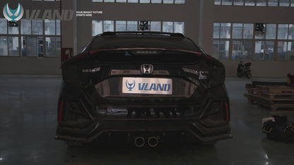 VLAND LED Taillights For Honda Civic Hatchback LX Sport EX 2016-2021 (5 Door, 10th generation)