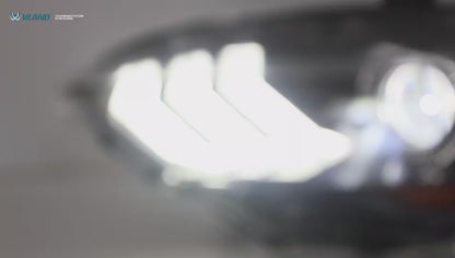 VLAND LED Dual Beam Headlights For Ford Mustang 2018-2023 6th Gen Without Turn Signals