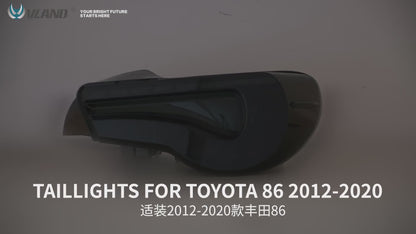 VLAND LED Tail Lights For 2012-2020 Toyota 86 GT86 & Subaru BRZ & Scion FRS Aftermarket Rear Lamps