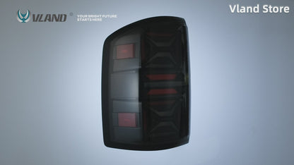 VLAND Tail Lights For Chevrolet Silverado 1500 2007-2013 2500HD/3500HD 2007-2014, GMC Sierra 3500HD 2007-2014