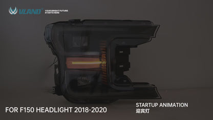 VLAND LED Projector Headlights and Full LED Tail Lights For Ford F150 2018-2020(Do not fit 2017-2020 Ford F-150 Raptor)