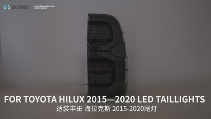 VLAND Full LED Tail Lights For Toyota Vigo / Hilux 2015-2020 with Animation Welcome Light