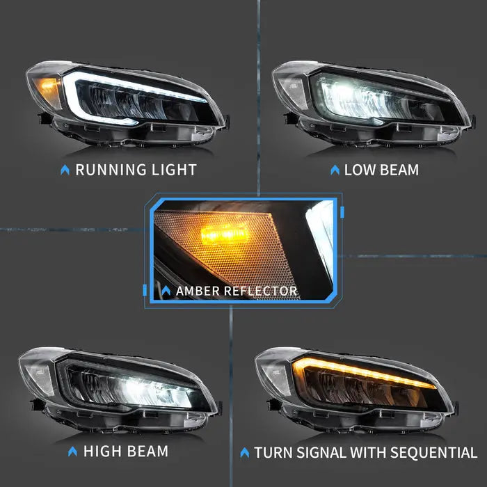 VLAND LED Headlights+Taillights For 2015-2021 Subaru WRX