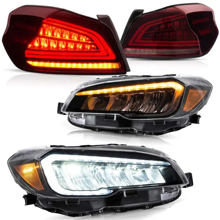 VLAND LED Headlights+Taillights For 2015-2021 Subaru WRX