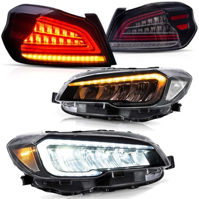 VLAND LED Headlights+Taillights For 2015-2021 Subaru WRX