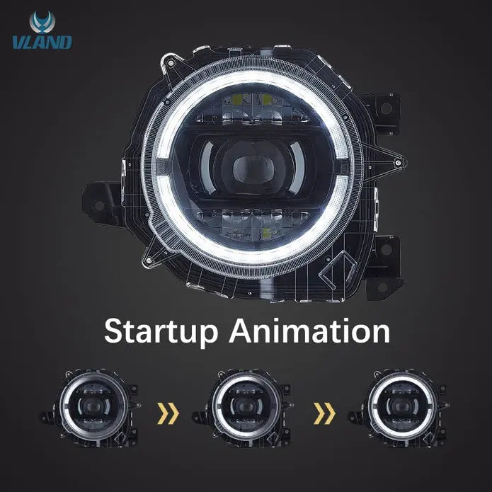 VLAND Full LED Headlights For Suzuki Jimny 2018-UP 4th Gen JB64W JB74W