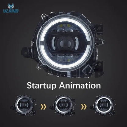 VLAND Full LED Headlights For Suzuki Jimny 2018-UP 4th Gen JB64W JB74W