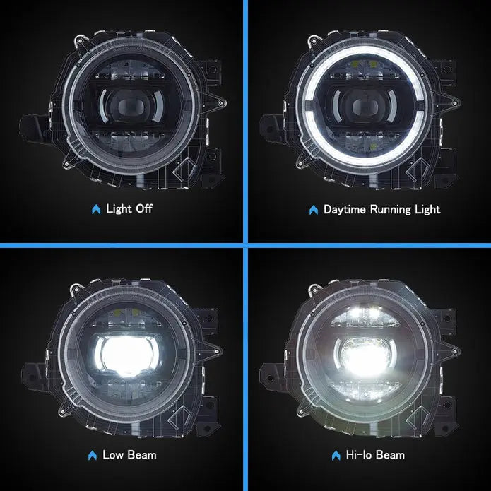 VLAND Full LED Headlights For Suzuki Jimny 2018-UP 4th Gen JB64W JB74W