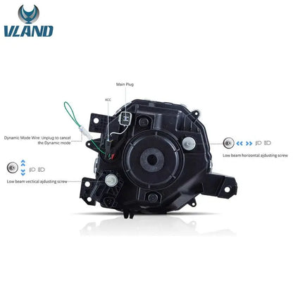 VLAND Full LED Headlights For Suzuki Jimny 2018-UP 4th Gen JB64W JB74W