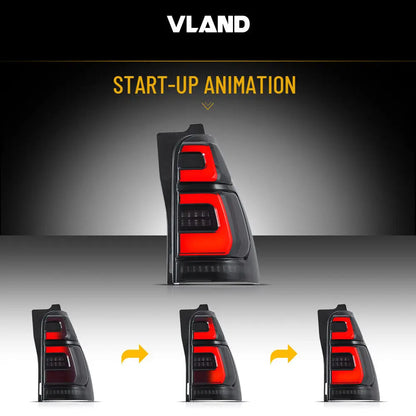 2003-2009 Toyota 4Runner Full LED Rear Tail Lights Assembly