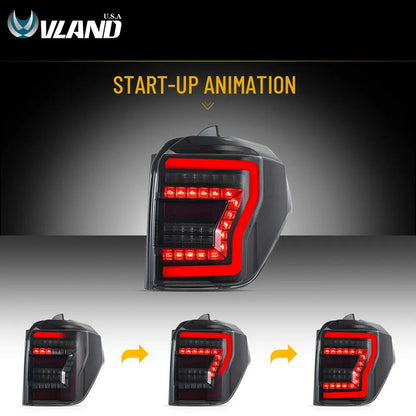 2010-2024 Toyota 4Runner Full LED Rear Tail Lights Assembly