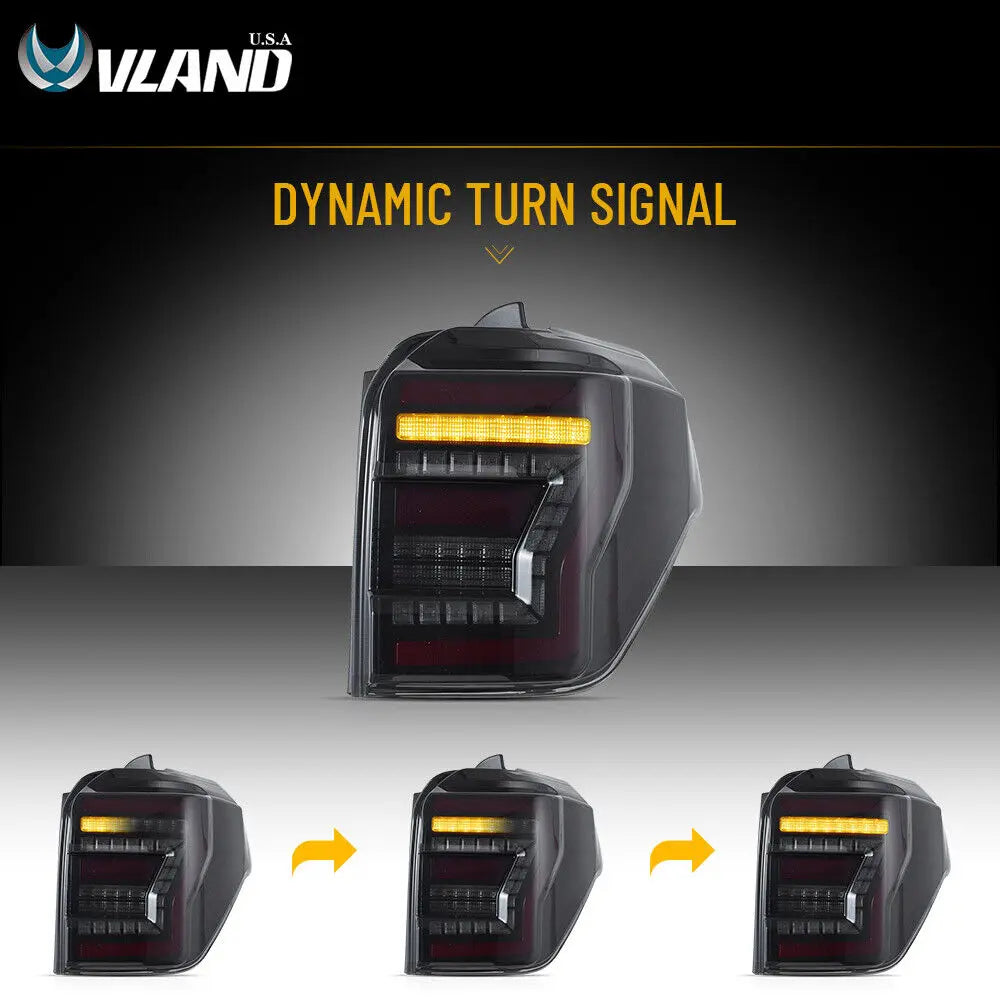 2010-2024 Toyota 4Runner Full LED Rear Tail Lights Assembly