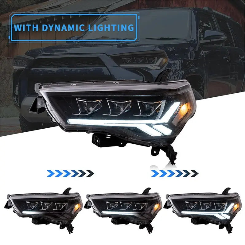 VLAND LED Headlights For 2014-2024 Toyota 4Runner Front Lights Assembly