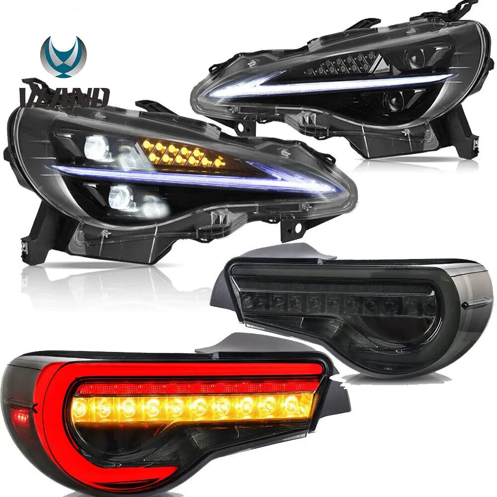 VLAND Full LED Headlights and Taillights For Toyota 86 2012-2020 Subaru BRZ 2013-2019 Scion FR-S 2013-2016 1st Gen