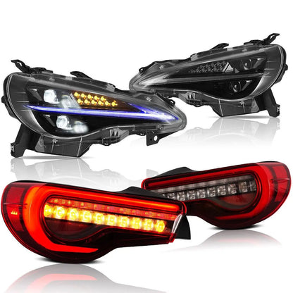 VLAND Full LED Headlights and Taillights For Toyota 86 2012-2020 Subaru BRZ 2013-2019 Scion FR-S 2013-2016 1st Gen