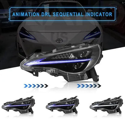 VLAND Full LED Headlights And Taillights For 2012-2020 Toyota 86/GT86 Subaru brz Scion frs