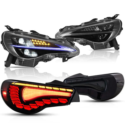 VLAND Full LED Headlights And Taillights For 2012-2020 Toyota 86/GT86 Subaru brz Scion frs
