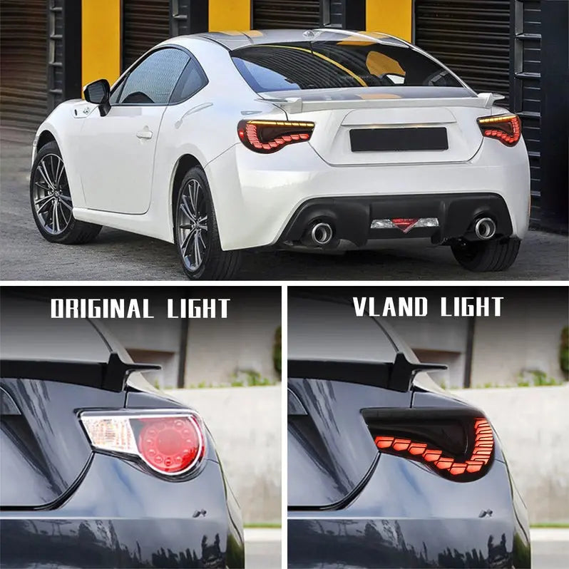 VLAND LED Tail Lights For 2012-2020 Toyota 86 GT86 & Subaru BRZ & Scion FRS Aftermarket Rear Lamps