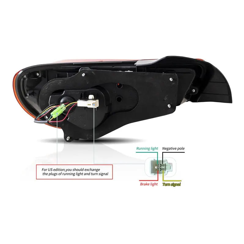 VLAND LED Tail Lights For 2012-2020 Toyota 86 GT86 & Subaru BRZ & Scion FRS Aftermarket Rear Lamps