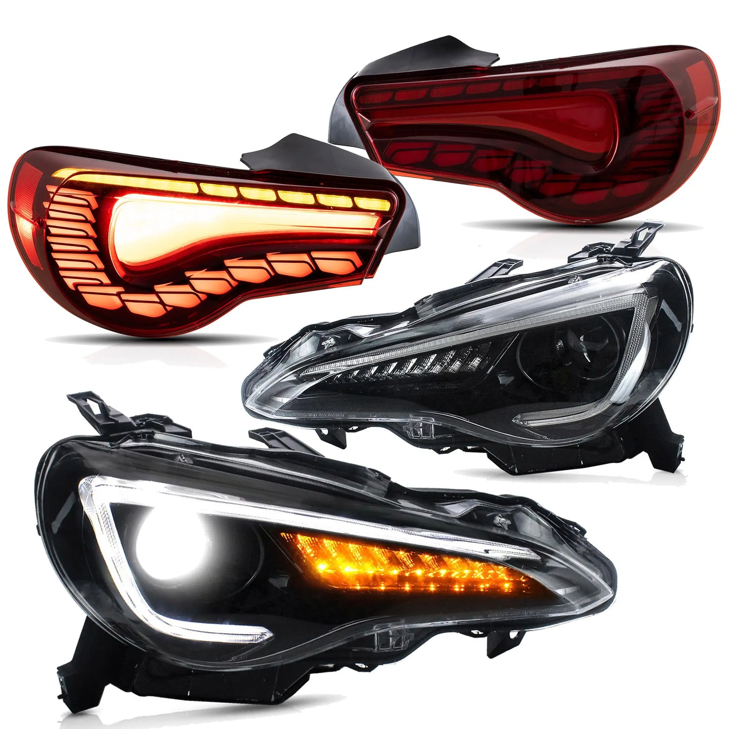 VLAND LED Headlights+Taillights For 2012-2020 Toyota 86 GT86, Subaru BRZ, Scion FRS