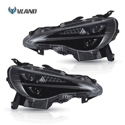 VLAND Full LED Headlights For 2012-2021 Toyota 86 GT86, Scion Frs, Subaru Brz