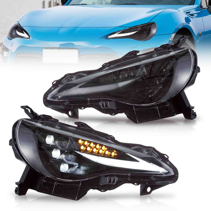 VLAND RGB LED Headlights For 2012-2021 Toyota 86 GT86, Scion Frs, Subaru Brz