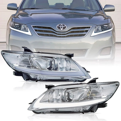 VLAND LED Projector Headlights For 2010 2011 Toyota Camry Base LE SE and XLE w/Sequential (US version)