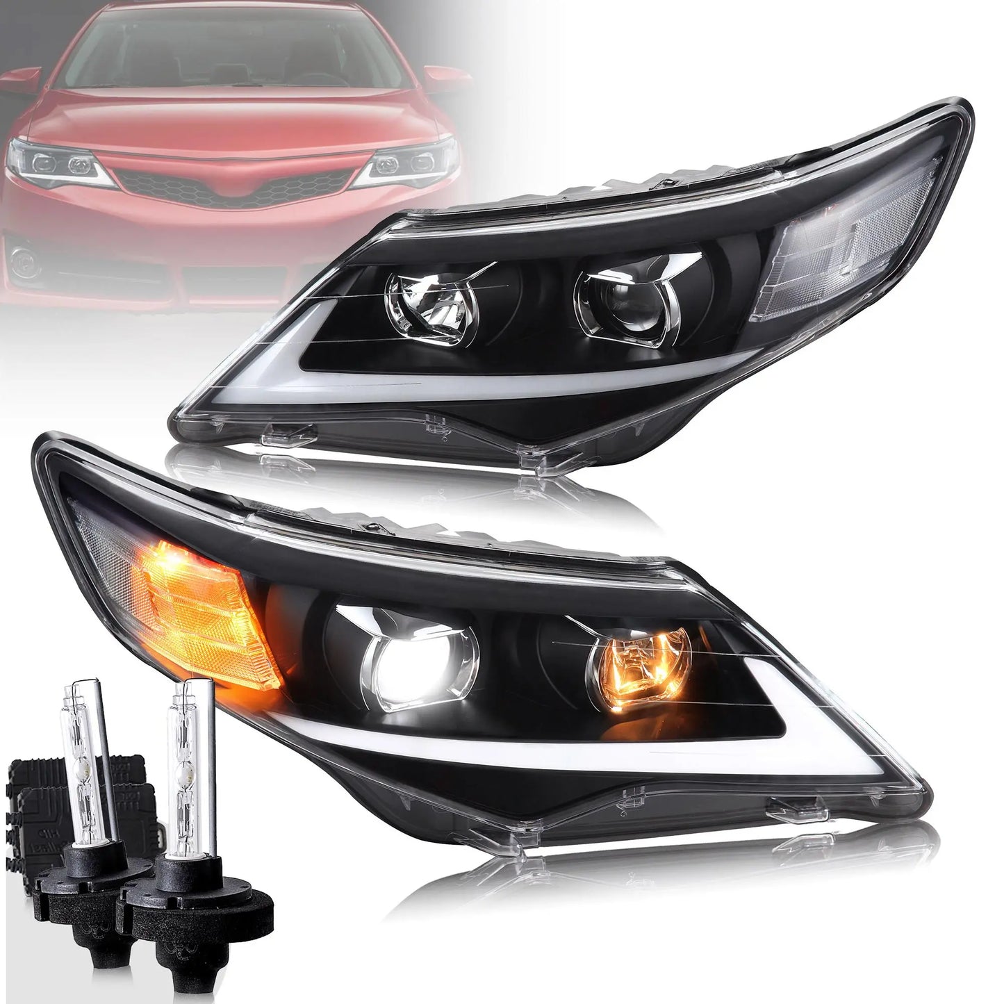 VLAND Projector Headlights For Toyota Camry 2012-2014 (Fit For American Models)