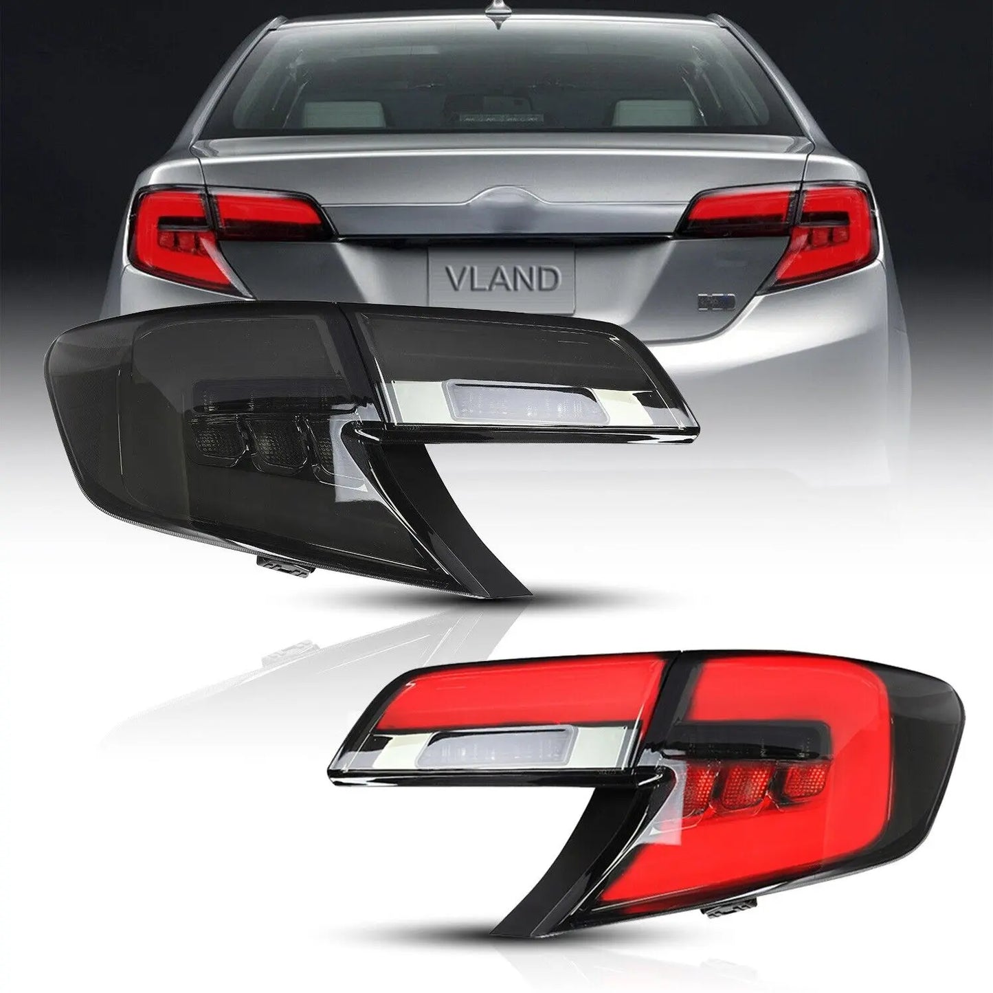VLAND Full LED Taillights Compatible For Toyota Camry 2012 - 2014
