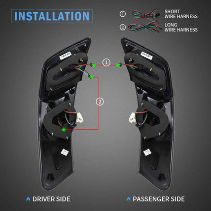 VLAND Full LED Tail Lights for Toyota Camry XV40 Gen Sedan 2006-2011