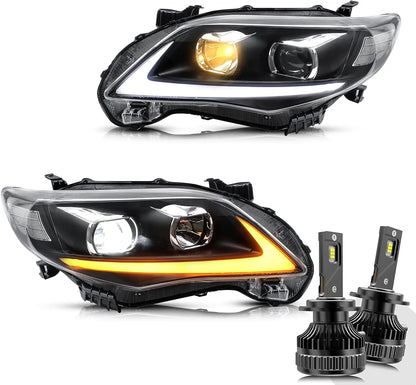 VLAND LED Headlights For 2011-2013 Toyota Corolla (E140/E150) 10th Gen facelift