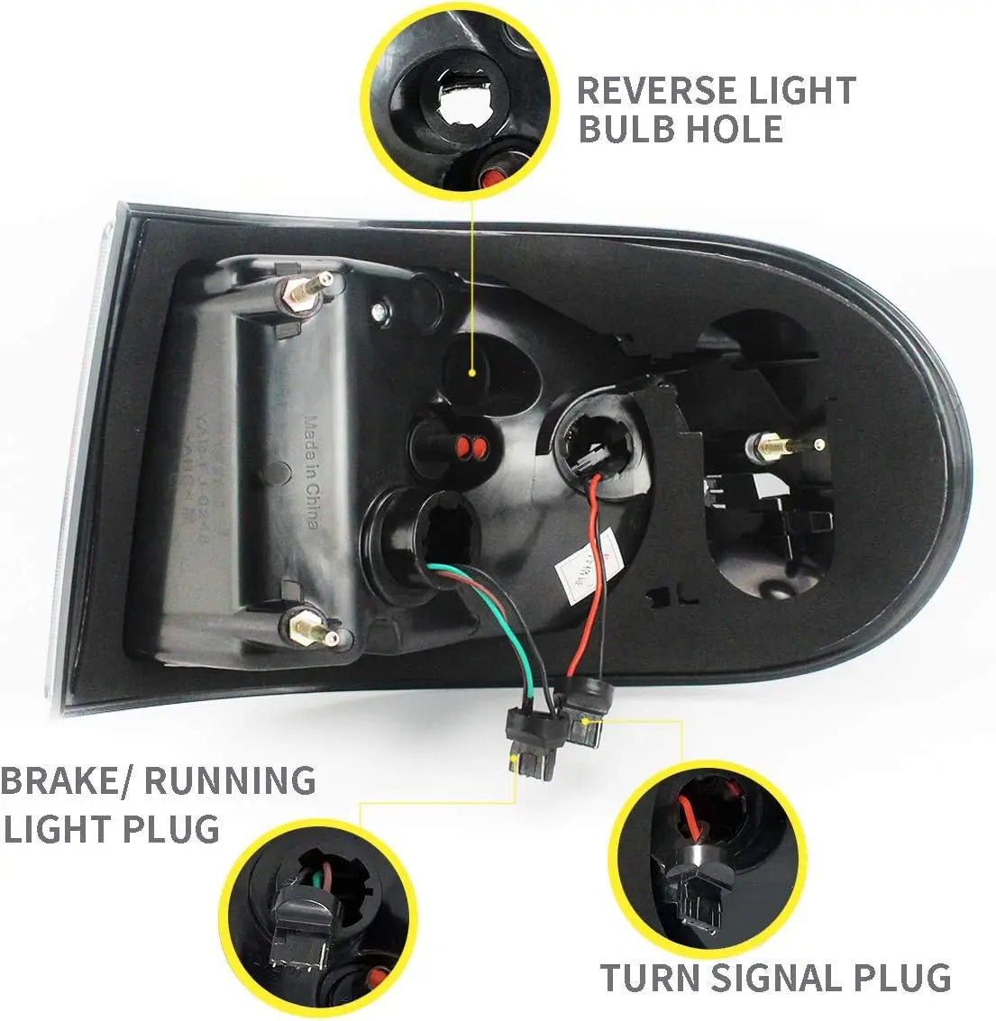 VLAND Projector Headlight With Black Bumper / Grill And Taillights Kit For 2007-2015 Toyota FJ Cruiser