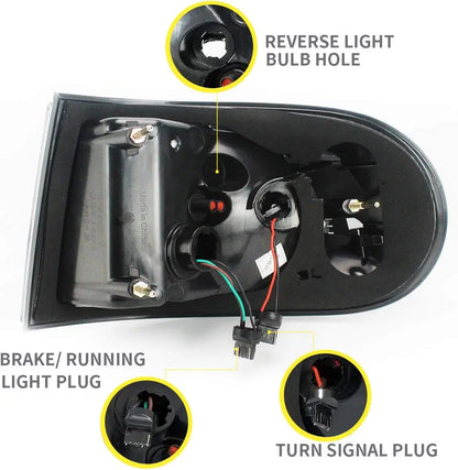 VLAND Projector Headlight With Black Bumper / Grill And Taillights Kit For 2007-2015 Toyota FJ Cruiser