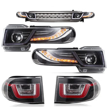 VLAND Projector Headlight With Black Bumper / Grill And Taillights Kit For 2007-2015 Toyota FJ Cruiser