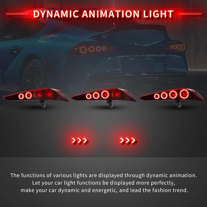 VLAND LED Taillights For 2019-2024 Toyota GR Supra A90/A91