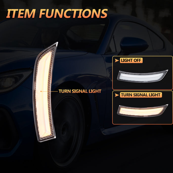 VLAND LED Side Marker Lamps For 2022-2024 Toyota GR86 And Subaru BRZ 2nd Gen ZN8/ZD8