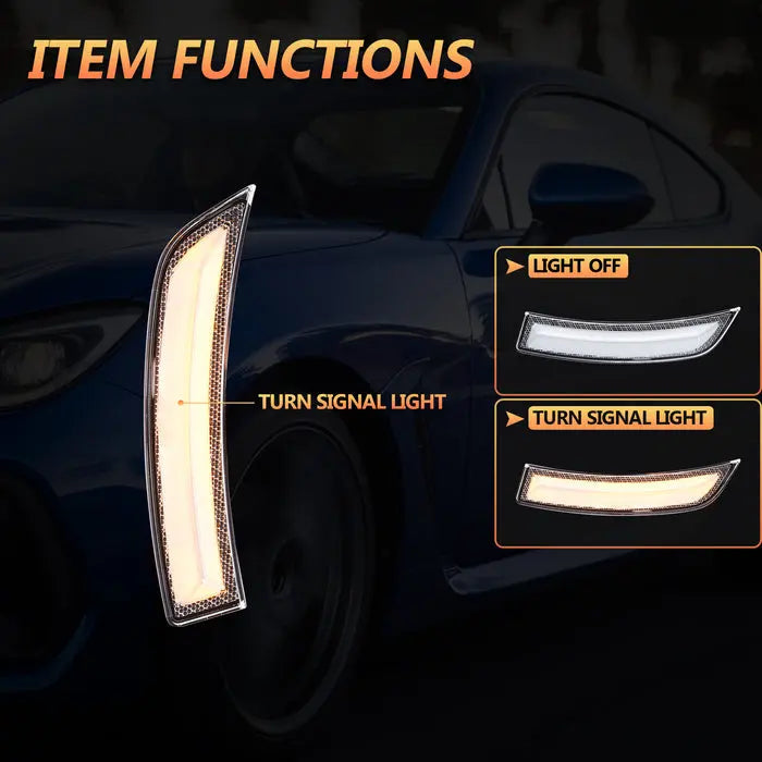 VLAND LED Side Marker Lamps For 2022-2024 Toyota GR86 And Subaru BRZ 2nd Gen ZN8/ZD8