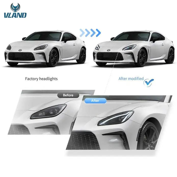 VLAND LED Headlights For 2022-2024 Toyota GR86 And Subaru BRZ 2nd Gen ZN8/ZD8