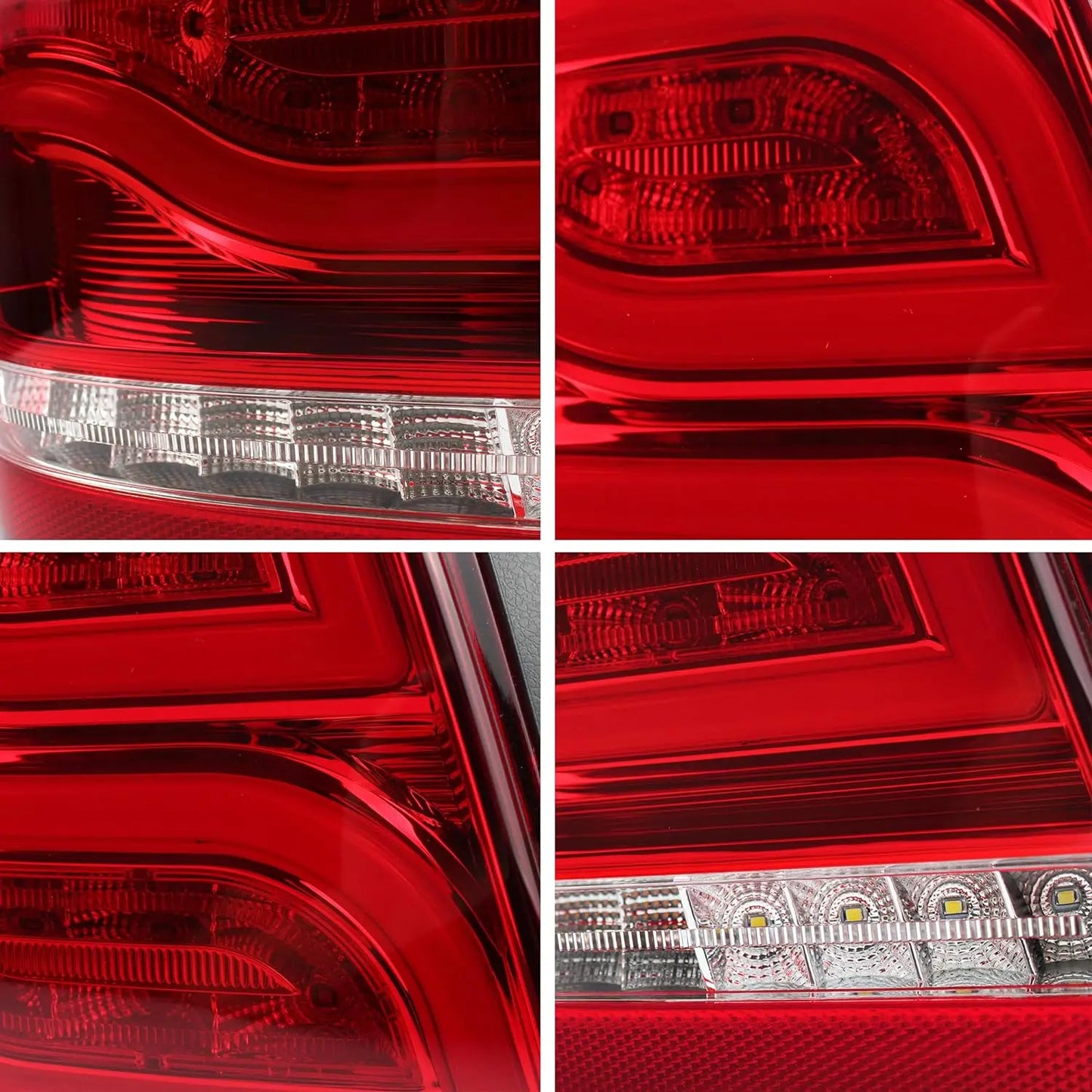 VLAND LED Taillights Fit For 2001-2007 Toyota Highlander With Reverse Running Brake Turning Function Rear Lamps