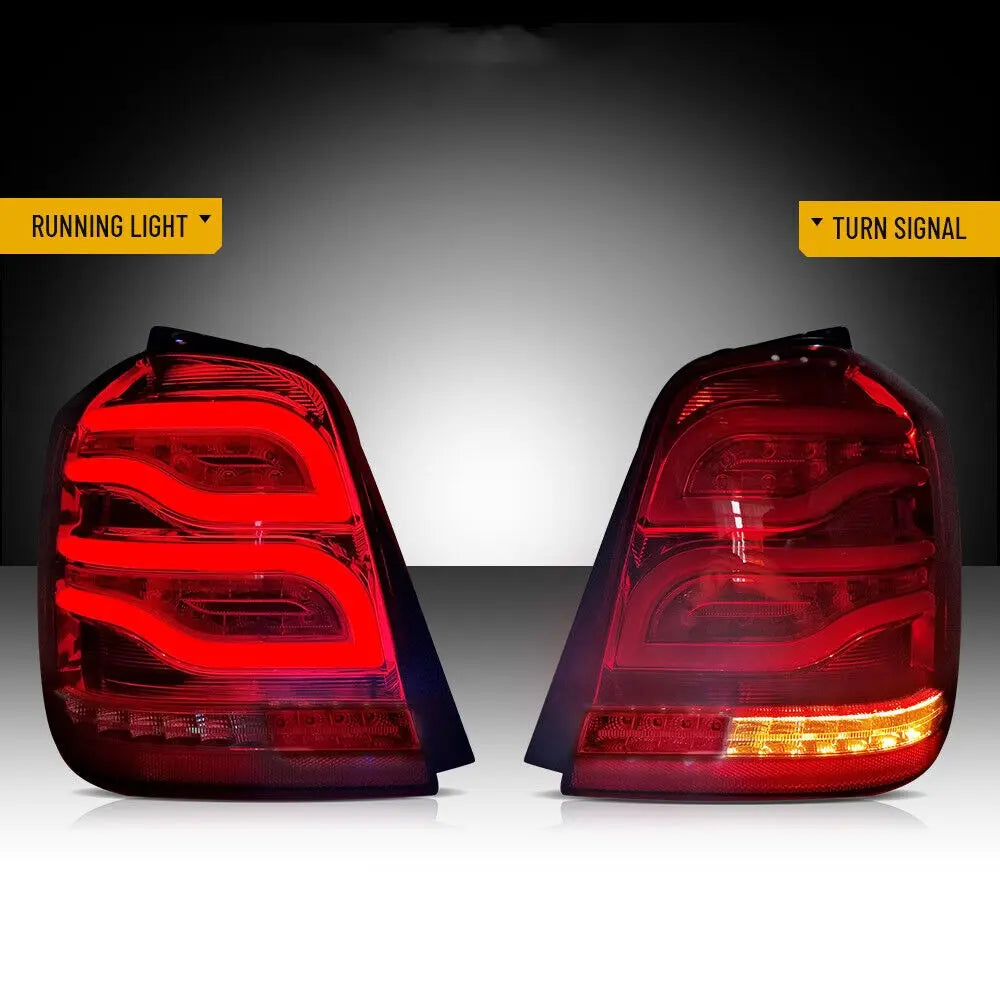 VLAND LED Taillights Fit For 2001-2007 Toyota Highlander With Reverse Running Brake Turning Function Rear Lamps