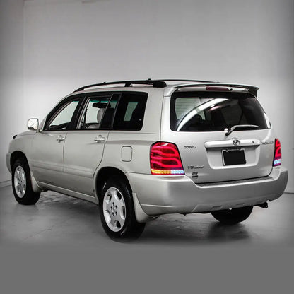 VLAND LED Taillights Fit For 2001-2007 Toyota Highlander With Reverse Running Brake Turning Function Rear Lamps