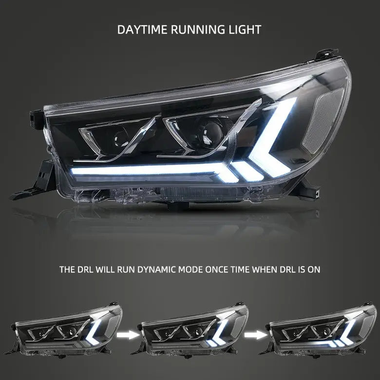 VLAND LED Headlights For 2015-2020 Toyota Hilux Front Lights