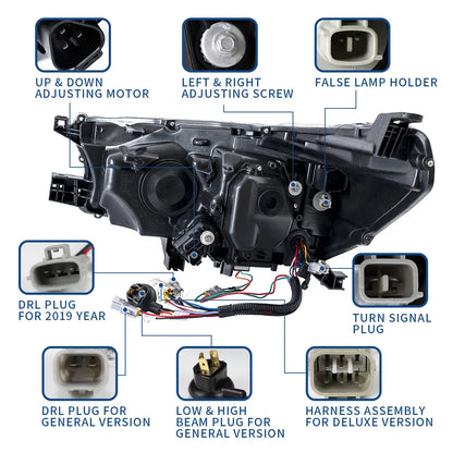 VLAND LED Headlights For 2015-2020 Toyota Hilux Front Lights