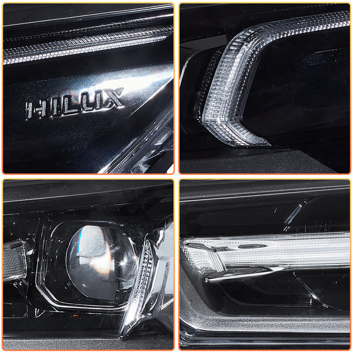VLAND LED Headlights For Toyota Hilux /Revo 2021-2024