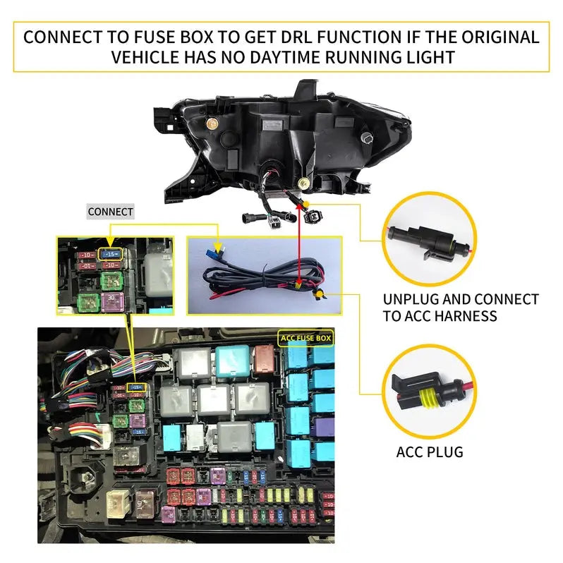 VLAND Full LED Headlights Fit For Toyota Tacoma 2016-2023 3rd Gen