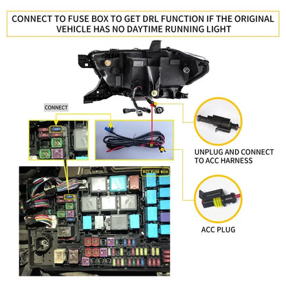 VLAND Full LED Headlights Fit For Toyota Tacoma 2016-2023 3rd Gen