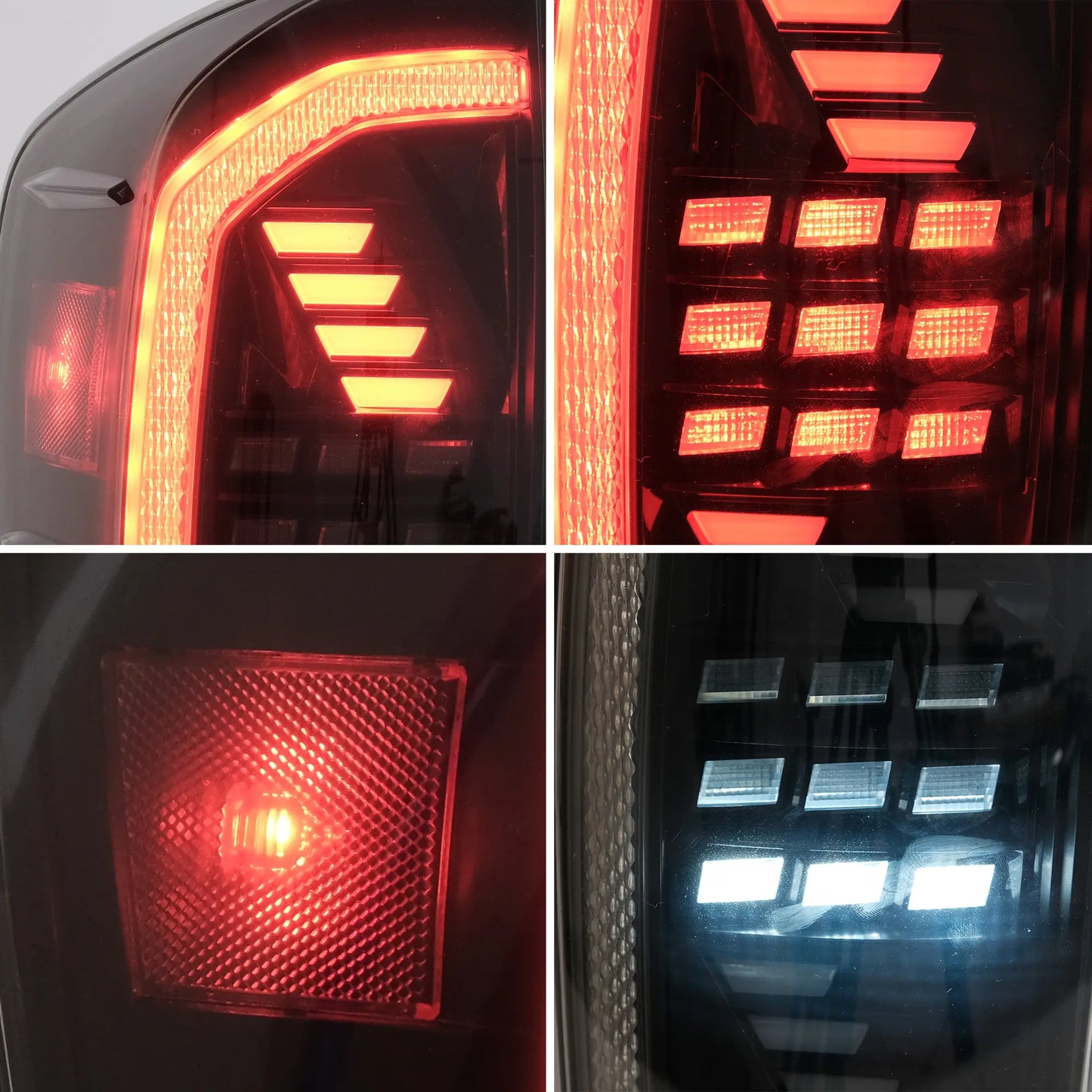 VLAND LED Taillights For Toyota Tacoma 2016-2023 W/Sequential Red Turn Signals