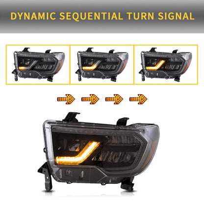 VLAND LED Headlights For 2007-2013 Toyota Tundra & 2008-2022 Toyota Sequoia
