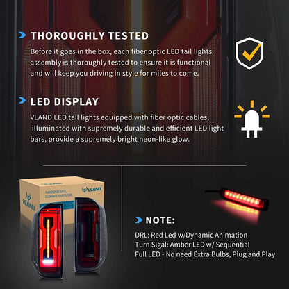 2014-2021 Toyota Tundra LED Taillights W/ Startup Animation