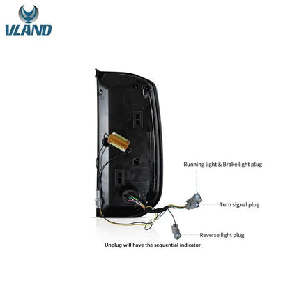 VLAND LED Taillights For Toyota Tundra 2014-2021 2nd Gen (Second generation XK50)
